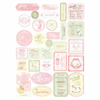 Melissa Frances - Heart and Home - Designer Stickers - Baby Girl, CLEARANCE