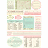Melissa Frances - Heart and Home - Designer Stickers - Pregnancy Prompt - Journal