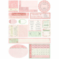 Melissa Frances - Heart and Home - Designer Stickers - Thankful Date Prompt, CLEARANCE