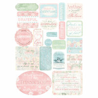Melissa Frances - Heart and Home - Thankful Collection - Cardstock Stickers - Thankful, CLEARANCE