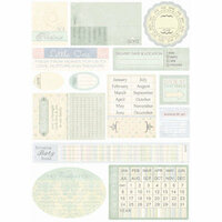 Melissa Frances - Heart and Home - Designer Stickers - Hush a' Bye Date Prompt, CLEARANCE