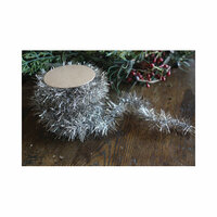 Melissa Frances - Old Fashioned Rope Tinsel - Silver - 12 Feet