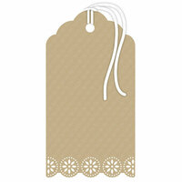 Hampton Art - Tags - Doily - Kraft