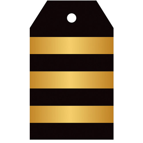 Hampton Art - Tags - Stripe - Black and Gold