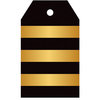 Hampton Art - Tags - Stripe - Black and Gold