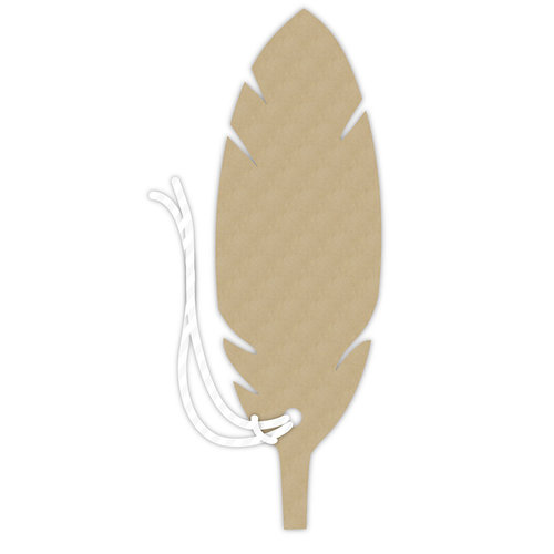 Hampton Art - Tags with Twine - Feather - Kraft