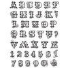 Hampton Art - Post Script Clear Stamps - by Kolette Hall - Alphabet Large, CLEARANCE