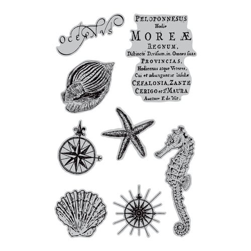 Hampton Art - 7 Gypsies - Cling Mounted Rubber Stamps - Under the Sea