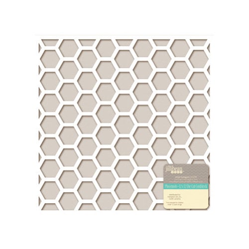Jillibean Soup - Placemats - 12 x 12 Die Cut White Paper - Hexagons