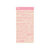 Jillibean Soup - Alphabeans Collection - Alphabet Cardstock Stickers - Grapefruit Pink