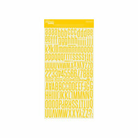 Jillibean Soup - Alphabeans Collection - Alphabet Cardstock Stickers - Banana Yellow