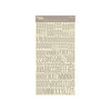 Jillibean Soup - Alphabeans Collection - Alphabet Cardstock Stickers - Mushroom Gray