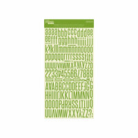Jillibean Soup - Alphabeans Collection - Alphabet Cardstock Stickers - Apple Green