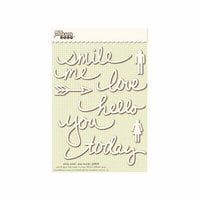 Jillibean Soup - Wise Words - Cardstock Stickers - Smile - White