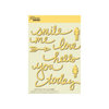 Jillibean Soup - Wise Words - Cardstock Stickers - Smile - Yellow