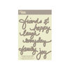 Jillibean Soup - Wise Words - Cardstock Stickers - Happy - Gray
