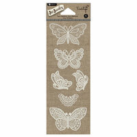 Hampton Art - Jar Jewelry Collection - Lace Stickers - Butterfly