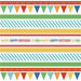 KI Memories - Mini Celebrations Collection - 12 x 12 Ruffle Paper - Birthday Banners