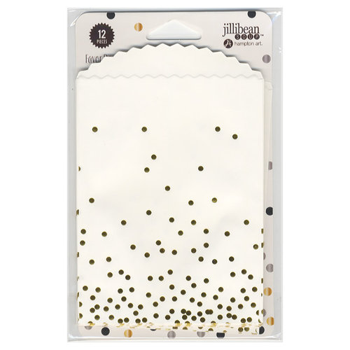 Jillibean Soup - Favor Bags - Dots with Gold Foil
