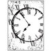 Hampton Art - 7 Gypsies - Wood Mounted Stamps - Distressed Clock