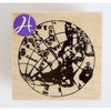 Hampton Art - 7 Gypsies - Wood Mounted Stamps - Globe