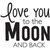 Hampton Art - Wood Mounted Stamps - To the Moon and Back