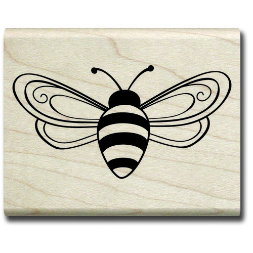 Hampton Art - Wood Mounted Stamps - Bee