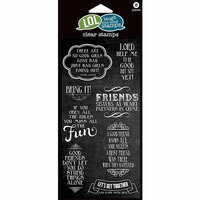 Hampton Art - Laugh Out Loud Stamps - Clear Acrylic Stamps - Friends Sisters at Heart