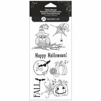 Hampton Art - Clear Acrylic Stamps - Happy Halloween