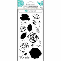 Hampton Art - Clear Acrylic Stamps - Layer Roses