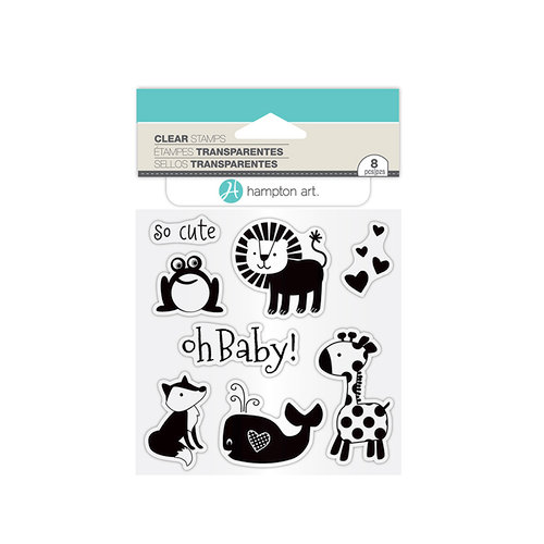Hampton Art - Clear Acrylic Stamps - Oh Baby