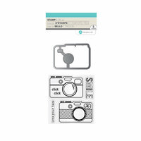 Hampton Art - Die and Clear Acrylic Stamp Set - Smile