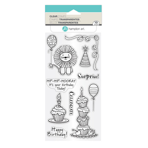 Hampton Art - Clear Acrylic Stamps - Happy Birthday