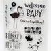 Hampton Art - Clear Acrylic Stamps - New Baby