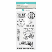 Hampton Art - Clear Acrylic Stamps - Shine Bright