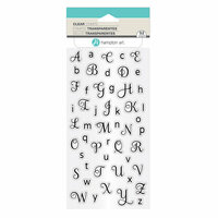 Hampton Art - Clear Acrylic Stamps - Alphabet