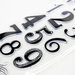 Hampton Art - Clear Acrylic Stamps - Numbers