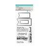 Hampton Art - Die and Clear Acrylic Stamp Set - Birthday Banners