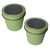 Hampton Art - Small Round Tin with Clear Lid - 2 Pack - Pastel Lime