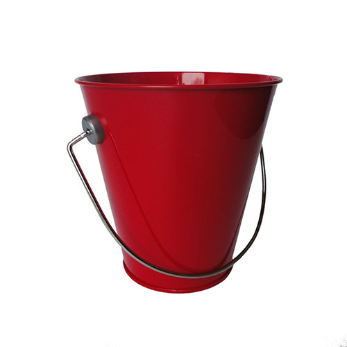 Hampton Art - Tin Pail - Small - Red