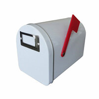 Hampton Art - Tin Mailbox - Small - White