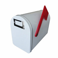 Hampton Art - Tin Mailbox - Medium - White