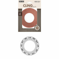 Hero Arts - Studio Calico - Here and There Collection - Clings - Repositionable Rubber Stamps - Round Calendar