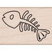 Hero Arts - Woodblock - Wood Mounted Stamps - Fishbone