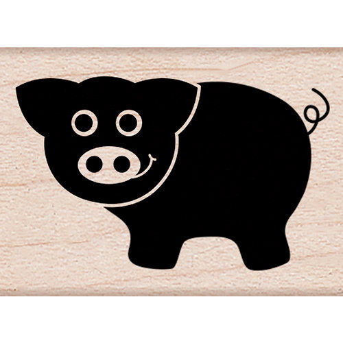 Hero Arts - Critters Collection - Woodblock - Wood Mounted Stamps - Little Pig