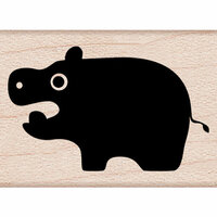 Hero Arts - Critters Collection - Woodblock - Wood Mounted Stamps - Little Hippo