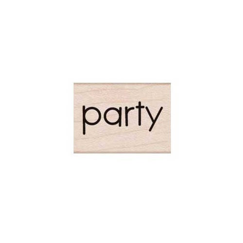 Hero Arts - Woodblock - Wood Mounted Stamps - Party Message