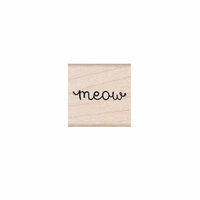 Hero Arts - Friendly Critters Collection - Woodblock - Wood Mounted Stamps - Meow