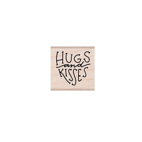 Hero Arts - Woodblock - Wood Mounted Stamps - Hugs and Kisses Message