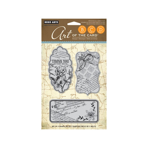 Hero Arts - Art of the Card - Repositionable Rubber Stamps - Le Journal